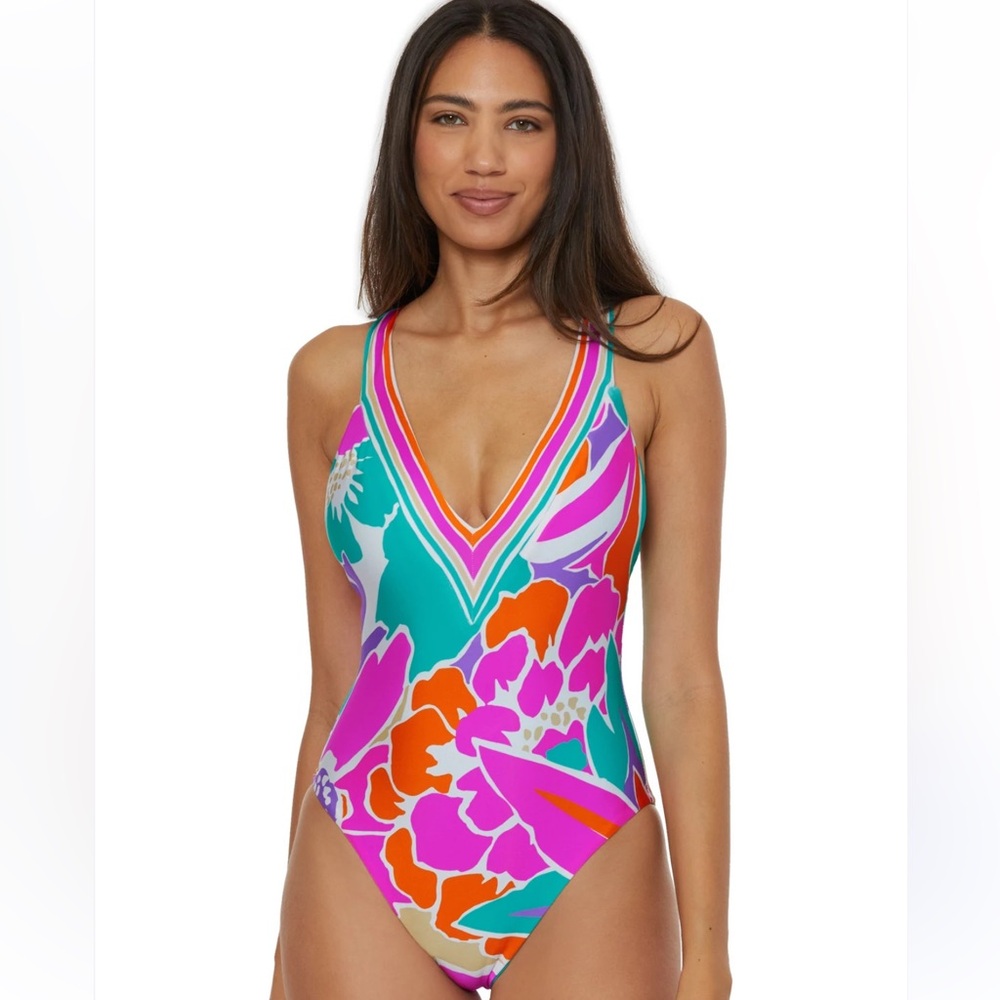 Trina Turk Multicolor Floral One-Piece Swimsuit